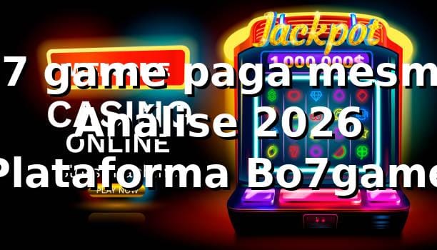 bo7 game paga mesmo? 📊 Análise 2026 Plataforma Bo7game